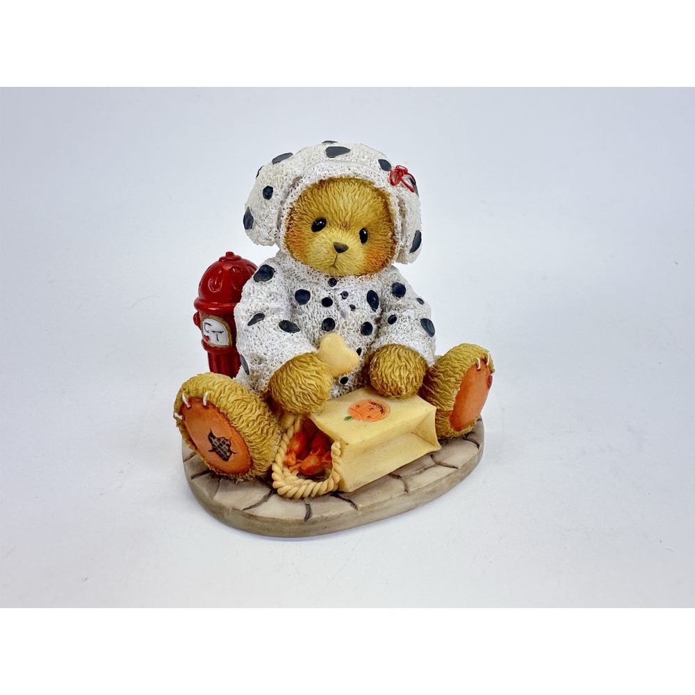 Cherished Teddies Andy 176265 Dalmatian Costume Halloween 1996 Box COA